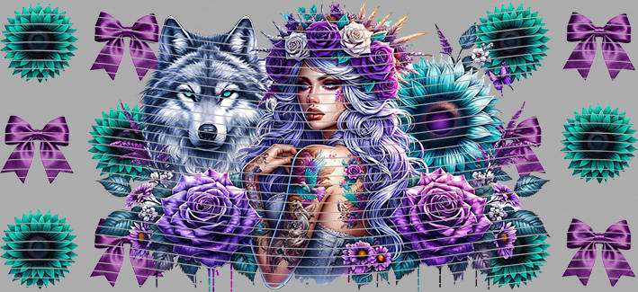 16oz Sunflower Girl-SU-489